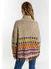 usha FESTIVAL Damen Strickpullover in Hellbeige Mehrfarbig