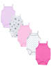 TupTam Mädchen Babybody mit Spagettiträger Sommer 5er Pack in pink/lila