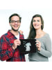 Mr. & Mrs. Panda Mauspad Elefant Seifenblasen ohne Spruch in Schwarz