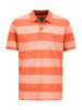 FYNCH-HATTON Polo, Two-Tone Stripes in Tangerine