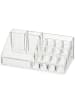 Wenko Organizer für Kosmetik - 16 Fächer in Transparent, (B) 12,5 x (H) 22 x (L) 6 cm