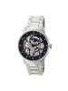 Heritor Ryder Armbanduhr mit Skelettzifferblatt in Silver/Black