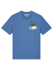 wat? Apparel T-Shirt Coffee waves in Bright Blue