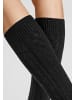 Hudson Kniestrümpfe Winter Plait rutschfest in Black