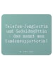 Mr. & Mrs. Panda Maus-Pad Spruch Meisterin Kundensupport mit Spruch in Meeresbrise