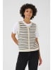 PART TWO Strickweste PimiraPW Gerade Passform in Eggnog/Navy Stripe