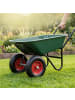 relaxdays 2 x Sackkarrenrad in Schwarz/ Rot - 4.00-6