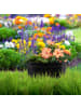 relaxdays Blumenkasten in Schwarz - (B)38x (H)16 x (T)19 cm