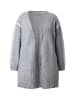 Ulla Popken Strickjacke in hellgrau mélange
