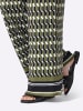 Heine Druckhose in oliv-schwarz-bedruckt