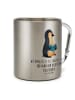Mr. & Mrs. Panda Campingtasse Pinguin Buch mit Spruch in Silber