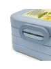 Mr. & Mrs. Panda Bento Box Giraffe Blumenkranz Design mit Spruch in Blau Pastell