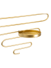 Mauro Ferretti Set mit 2 goldfarbenen Wandkerzenhaltern aus Metall, 33 x 10 x 34 cm