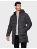 Threadbare Wintermantel THB Jacket Pike in Schwarz