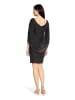 Vera Mont Cocktailkleid im Glitzer-Look in Dunkelblau/Grau