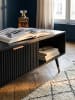 KADIMA DESIGN Couchtisch 110x60x43 cm mit Eiche-Dekor Wohnzimmertisch,