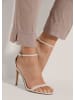 MADELEINE Moderne Hose mit Bügelfalten, Stretch in taupe