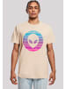 F4NT4STIC T-Shirt Alien Kopf in sand