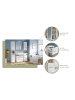 Furn.Design Kommode Badschrank, weiß Hochglanz 30 x 79 cm, Kommode mit viel Stauraum