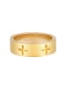 Elli Ring 925 Sterling Silber Kreuz in Gold