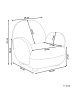 Beliani Kindersessel HEM in Beige/Braun - (W) 64 x (H) 55 x (L) 55 cm