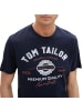 Tom Tailor T-Shirt 4er Pack in Blau/Weiß