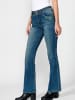 KOROSHI LANGE HOSE JEANS GLOCKE in blau