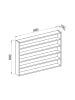 ebuy24 Küchenregale Esaldi Weiß 80 x 10 cm
