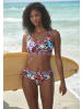Venice Beach Bustier-Bikini-Top in bordeaux bedruckt