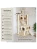 tectake Katzenbaum Knuti 186 cm Diverse Farben  (Beige)