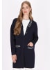 DreiMaster Damen Cardigan in Marine Weiss Streifen