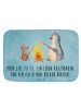Mr. & Mrs. Panda Badematte Pinguin Lagerfeuer mit Spruch in Eisblau
