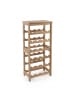 relaxdays Weinregal in Natur - (B)40 x (H)82 x (T)24 cm