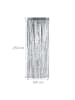 relaxdays 2er Set Partyvorhänge in Silber - (L)250 x (B)100 cm