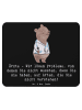 Mr. & Mrs. Panda Mouse Pad Arzt Probleme Lösen mit Spruch in Schwarz