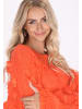 IZIA Damen Pullover in Orange