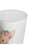 Mr. & Mrs. Panda Schnapsglas Wüstenfuchs Blumen ohne Spruch in Transparent