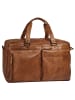 SPIKES & SPARROW Reisetasche echt Leder in cognac