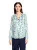 CARTOON Casual-Bluse mit Knöpfen in Green/Blue