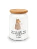 Mr. & Mrs. Panda Lebensmittelbehälter Alpaka Fahne mit Spruch in Weiß
