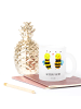 Mr. & Mrs. Panda Tasse Glas Biene Verliebt mit Spruch in Transparent