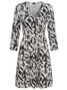Laura Scott Jerseykleid in blau-gemustert