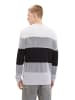 TOM TAILOR Denim Pullover STRUCTURED COLORBLOCK in Mehrfarbig