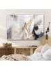 OnlyWow Acrylglasbild Abstrakte Kunst weiß gold