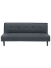 Beliani 3-Sitzer Sofa VISBY in Grau/Schwarz - (W) 180 x (H) 80 x (L) 92 cm