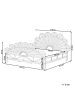 Beliani 2-tlg Doppelbett FLORENTINE in Braun