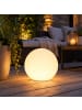 SATISFIRE LED Leuchtkugel 30cm outdoor beleuchtete Kugel Kugelleuchte weiß