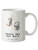 Mr. & Mrs. Panda Große Teetasse Pinguin Beste Omi der Welt mit S... in Weiß