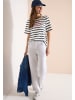Cecil Kurzarm Shirt mit Rundhals und Streifen in Universal Blue