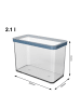 Rotho Vorratsdose 2.1 l LOFT in Transparent / Horizon blau